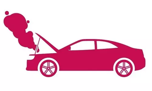 Falla mecánica en auto